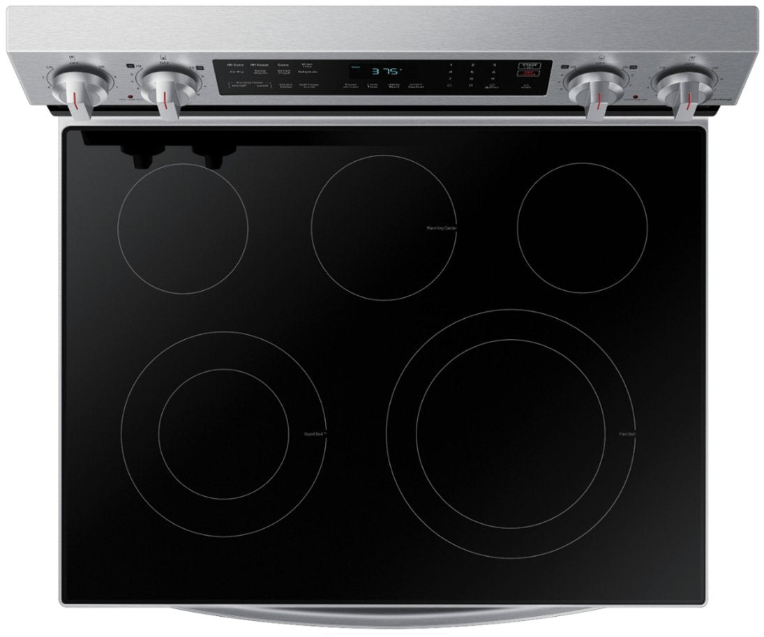 SAMSUNG NE63A6511SS/AA 6.3 cu. ft. Smart Freestanding Electric Range with Air Fry in Stainless Steel