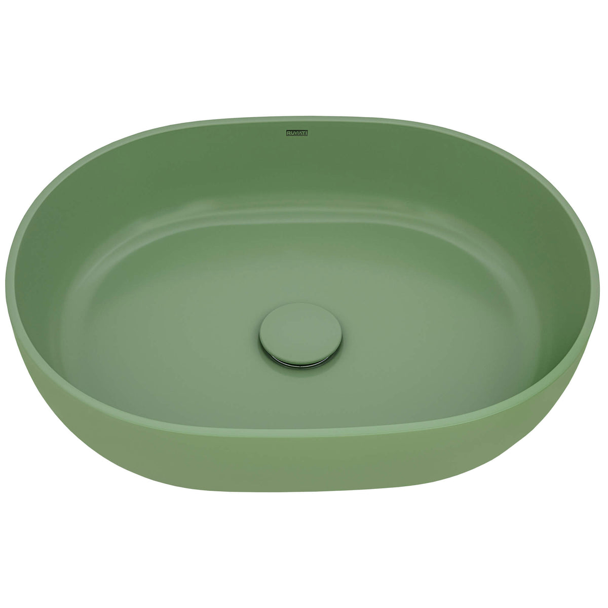 RUVATI RVB2119GN epiStone 19-inch Avocado Lime Green Solid Surface Vessel Sink