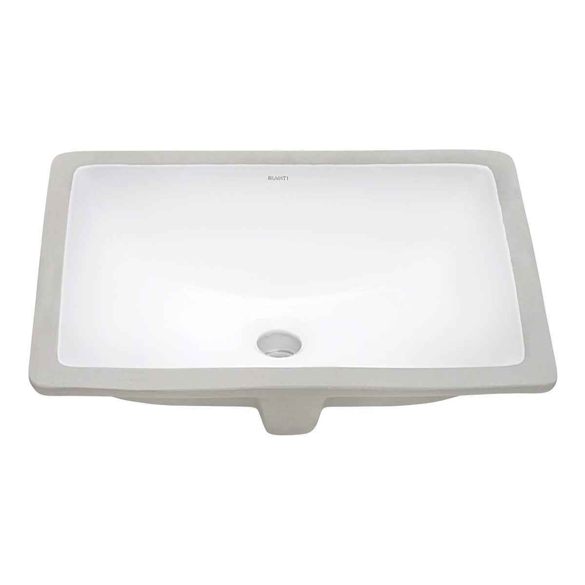 RUVATI RVB0718 17 x 12 inch Undermount Bathroom Vanity Sink