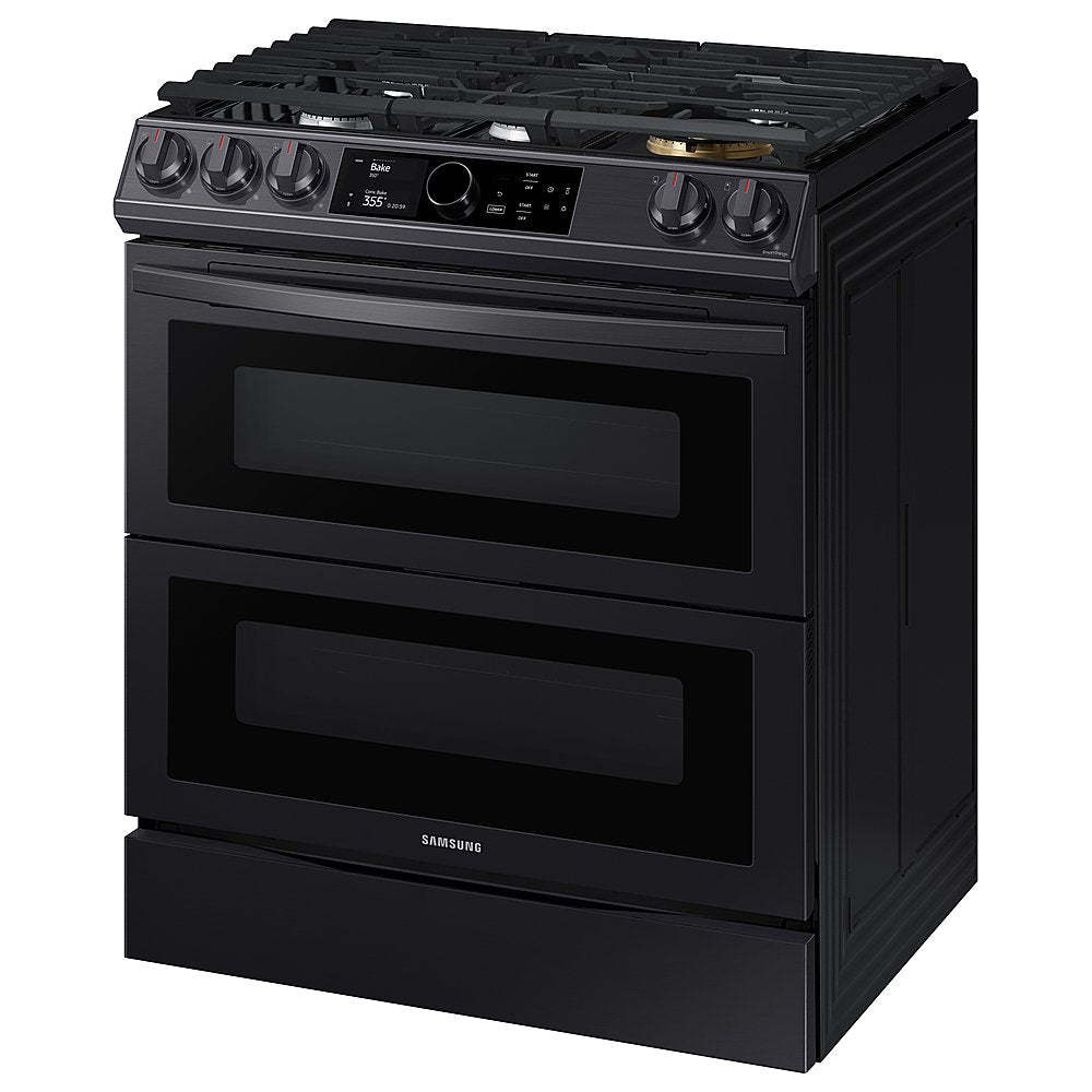 SAMSUNG NY63T8751SG/AA Front Control Slide-in Dual Fuel Range with Air Fry in Black Stainless Steel