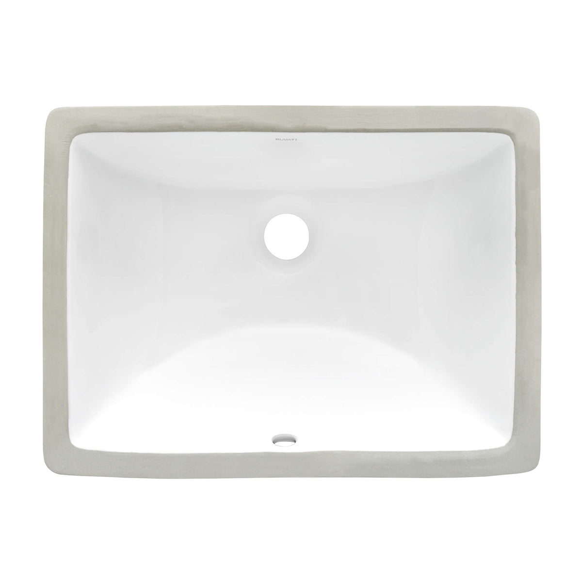 RUVATI RVB0718 17 x 12 inch Undermount Bathroom Vanity Sink