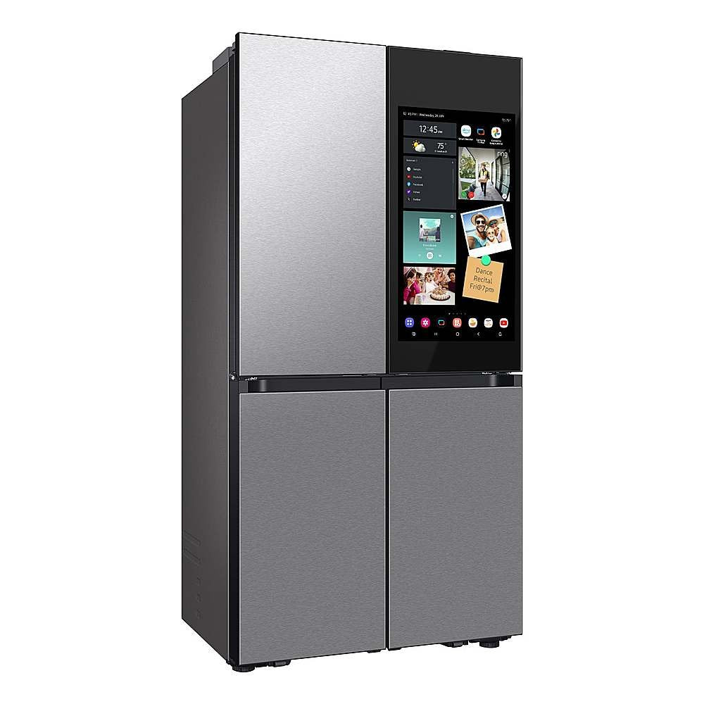 SAMSUNG RF23DB9900QDAA Bespoke Counter Depth Flex™ Refrigerator 23 cu. ft. with AI Family Hub™ in Stainless Steel