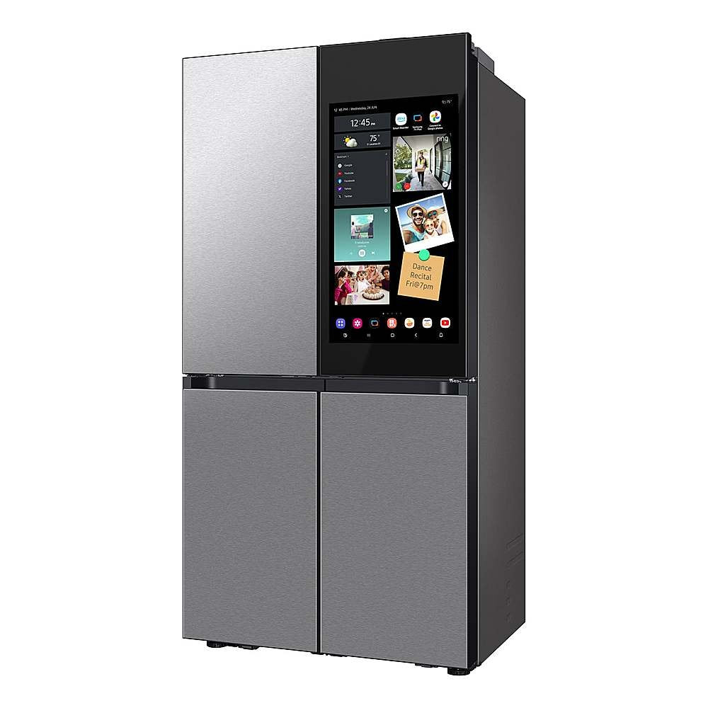 SAMSUNG RF23DB9900QDAA Bespoke Counter Depth Flex™ Refrigerator 23 cu. ft. with AI Family Hub™ in Stainless Steel