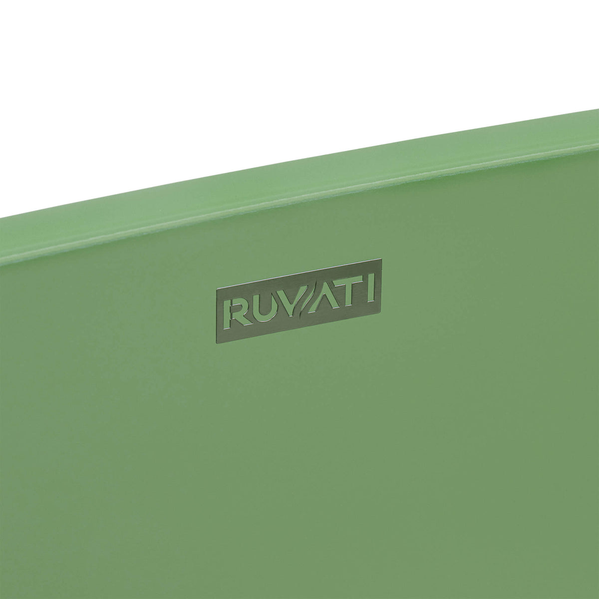 RUVATI RVB2119GN epiStone 19-inch Avocado Lime Green Solid Surface Vessel Sink