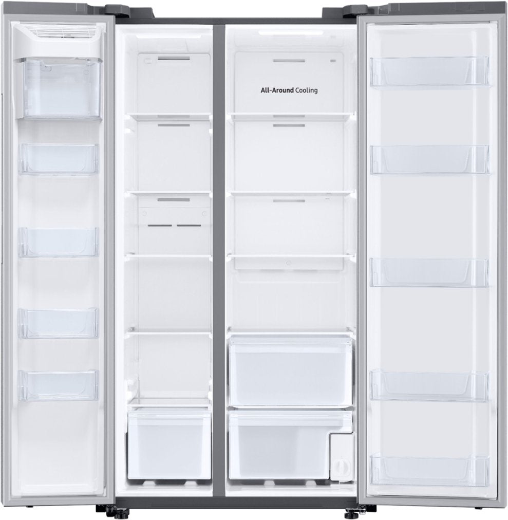 SAMSUNG RS28A500ASR/AA 28 cu. ft. Smart Side-by-Side Refrigerator in Stainless Steel