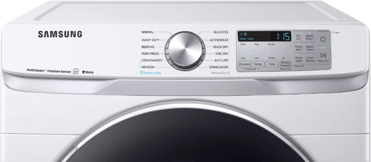 SAMSUNG DVE45R6300W/A3  7.5 cu. ft. Smart Electric Dryer White