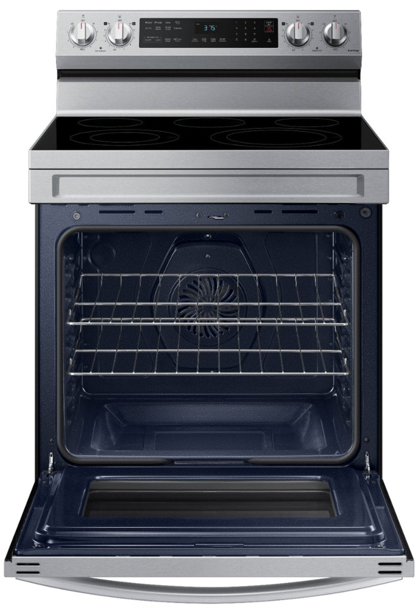 SAMSUNG NE63A6511SS/AA 6.3 cu. ft. Smart Freestanding Electric Range with Air Fry in Stainless Steel