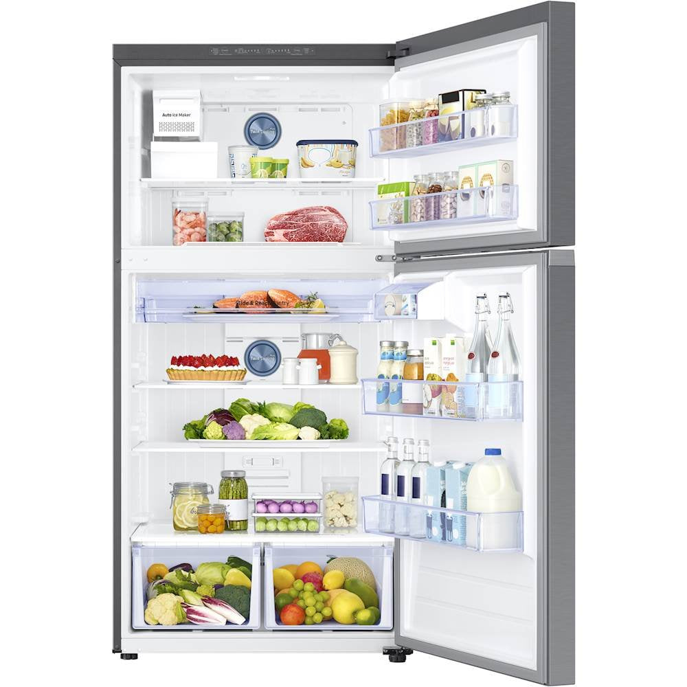 SAMSUNG RT21M6215SR/AA 21 cu. ft. Top Freezer Refrigerator with FlexZone™ and Ice Maker