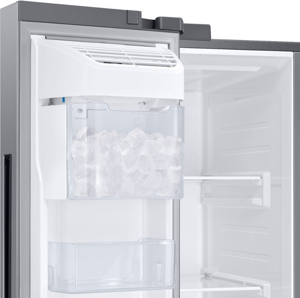 SAMSUNG RS28A500ASR/AA 28 cu. ft. Smart Side-by-Side Refrigerator in Stainless Steel