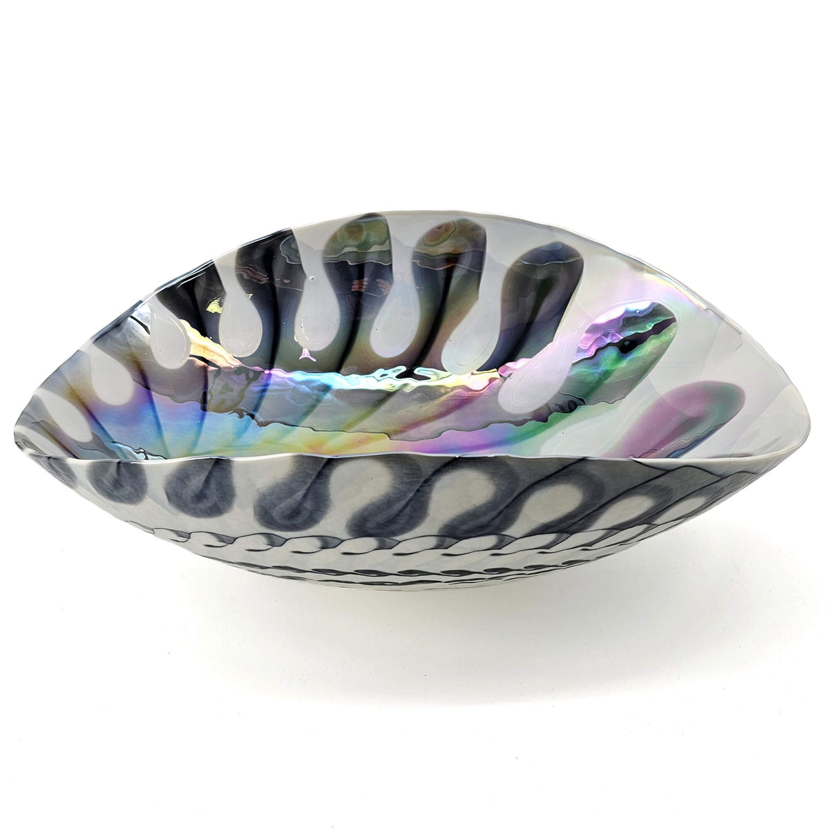 RUVATI RVB3031 19 inch Murano Glass Art Seashell Decorative Pattern Bathroom Sink