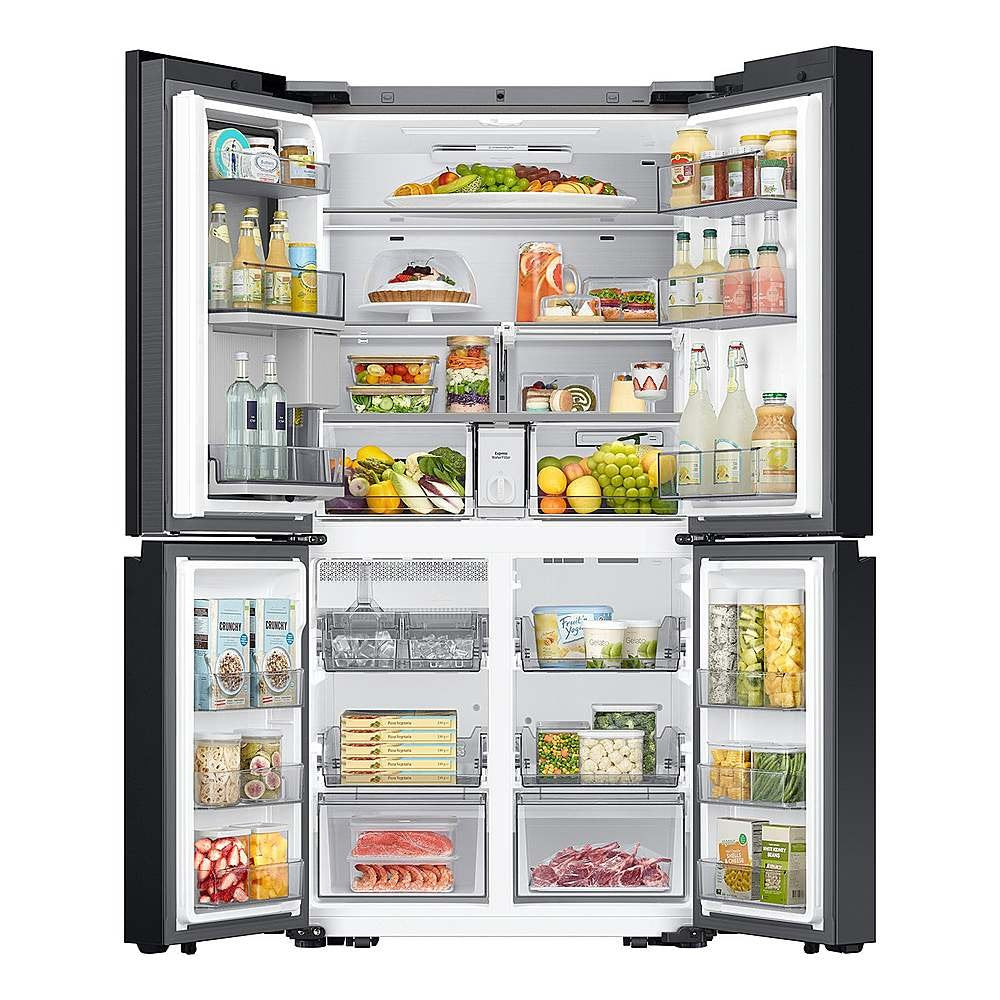 SAMSUNG RF23DB9900QDAA Bespoke Counter Depth Flex™ Refrigerator 23 cu. ft. with AI Family Hub™ in Stainless Steel