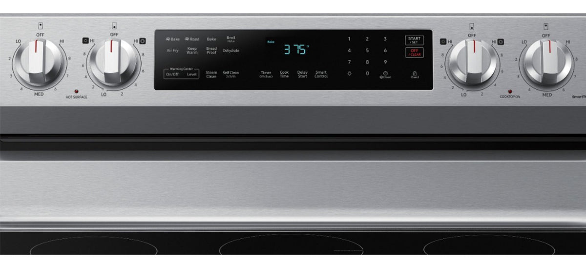 SAMSUNG NE63A6511SS/AA 6.3 cu. ft. Smart Freestanding Electric Range with Air Fry in Stainless Steel