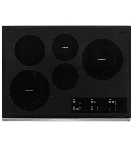 WHIRLPOOL WCE97US0KS 30-inch Electric Ceramic Glass Cooktop