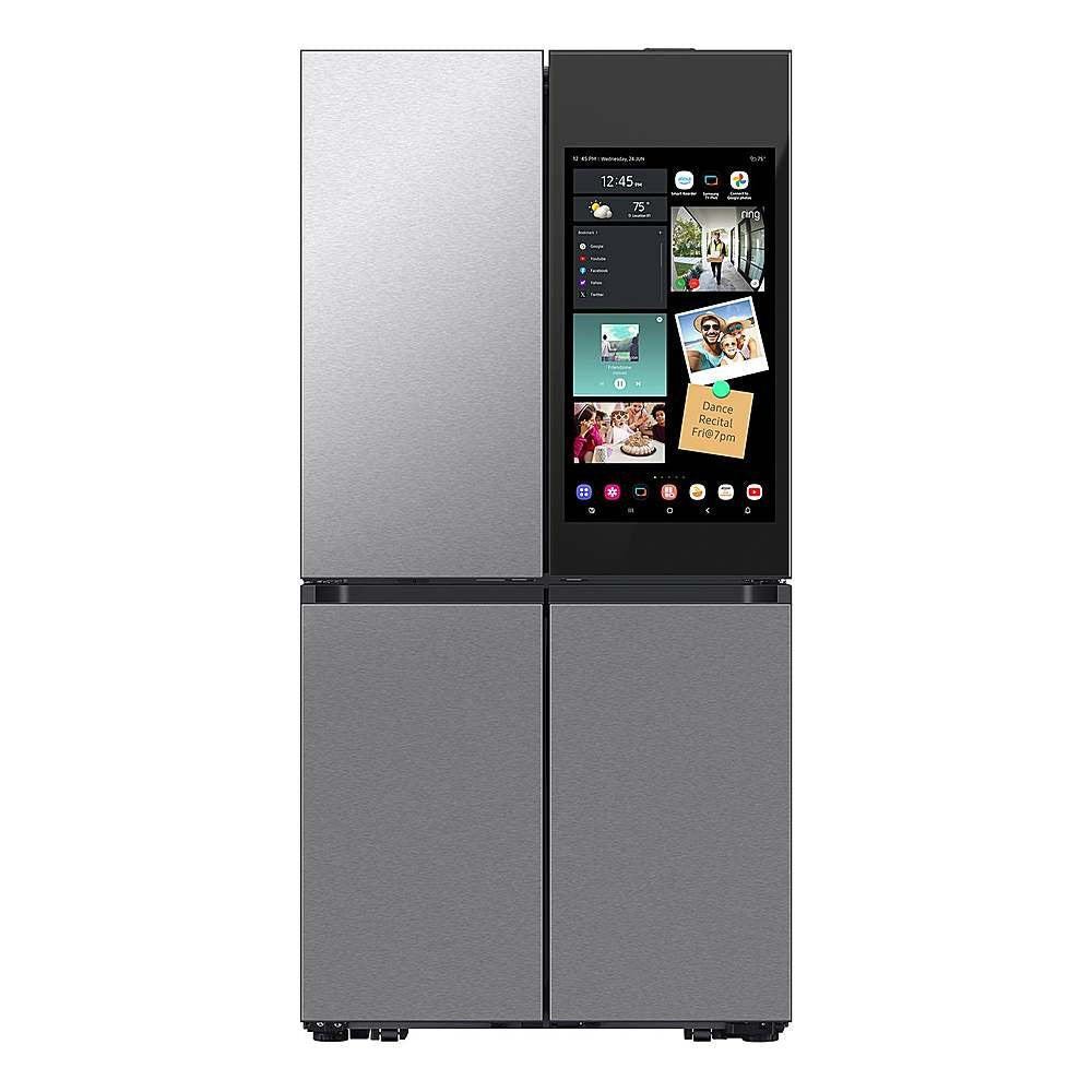 SAMSUNG RF23DB9900QDAA Bespoke Counter Depth Flex™ Refrigerator 23 cu. ft. with AI Family Hub™ in Stainless Steel