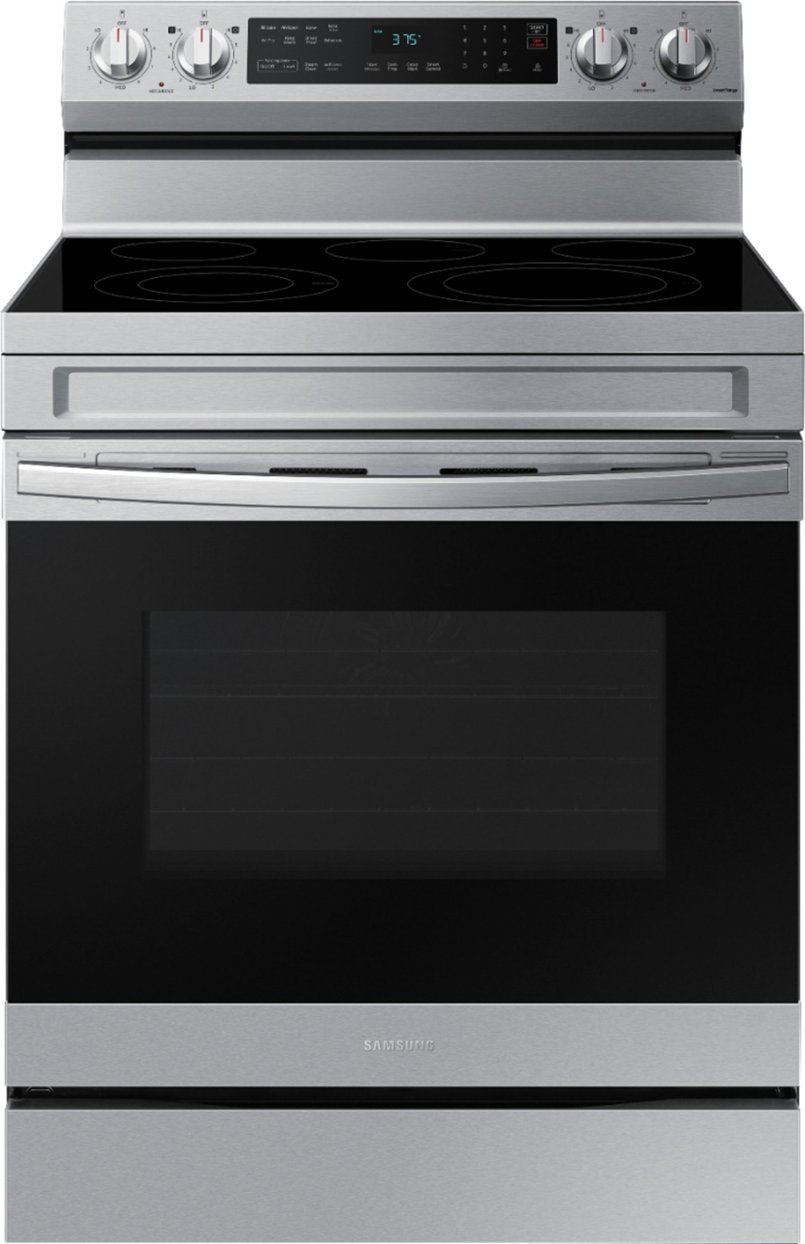 SAMSUNG NE63A6511SS/AA 6.3 cu. ft. Smart Freestanding Electric Range with Air Fry in Stainless Steel